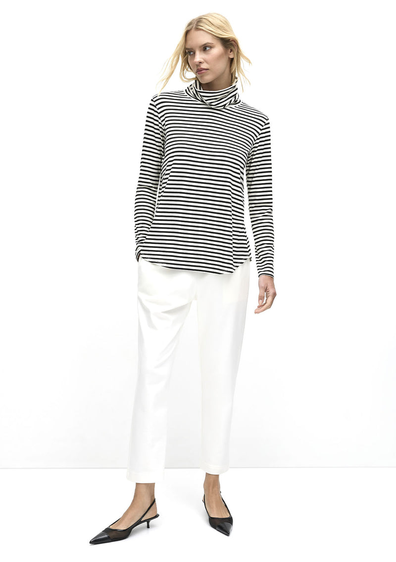 Mela Purdie Straw Stripe Turtle Neck Top