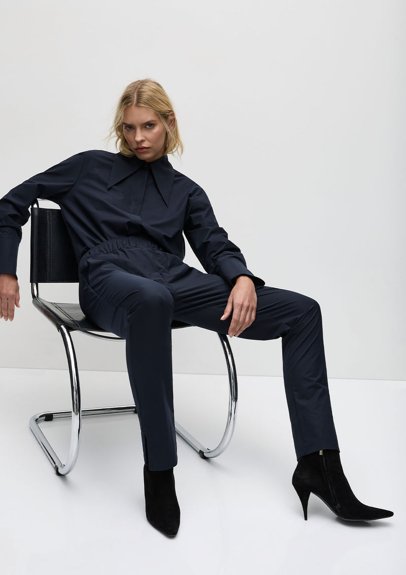 Mela Purdie Powder Weave Peak Collar shirt