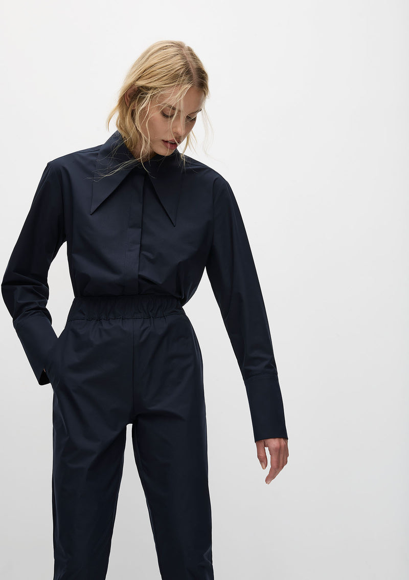 Mela Purdie Powder Weave Peak Collar shirt