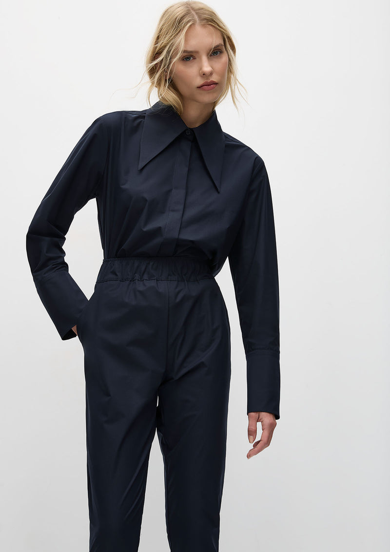 Mela Purdie Powder Weave Peak Collar shirt