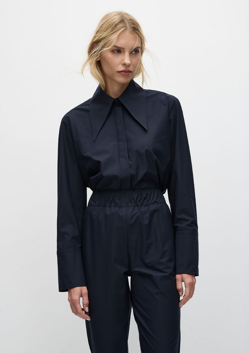 Mela Purdie Powder Weave Peak Collar shirt