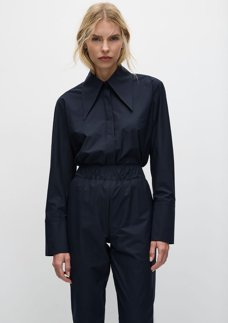 Mela Purdie Powder Weave Peak Collar shirt