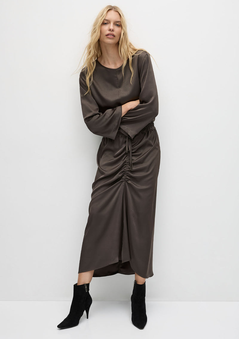 Mela Purdie L/S Slice Neck Plaza
