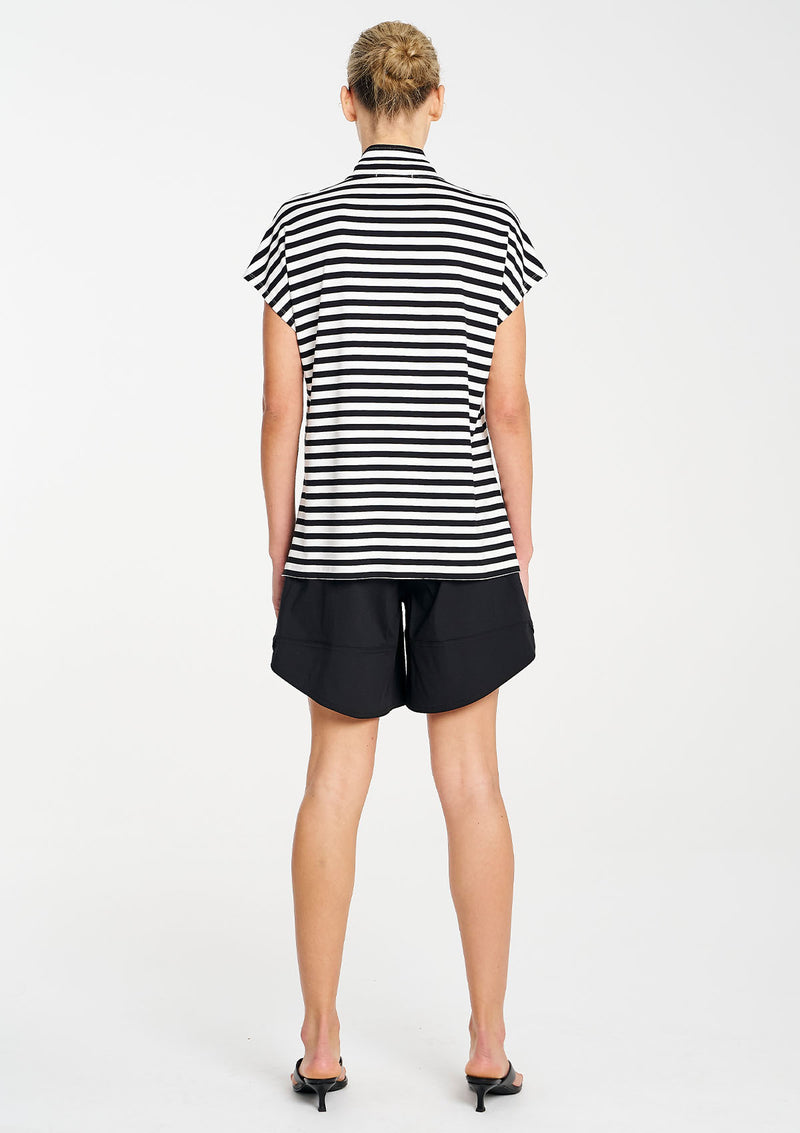 Mela Purdie Picasso Stripe Jersey Henley Tank