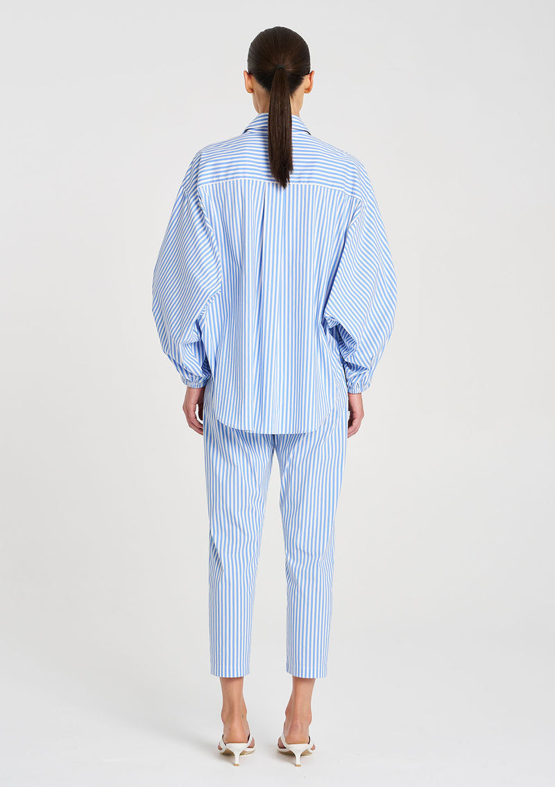 Mela Purdie Stripe Microprene Billow Shirt