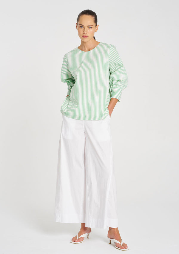 Mela Purdie Stripe Microprene Resort Top