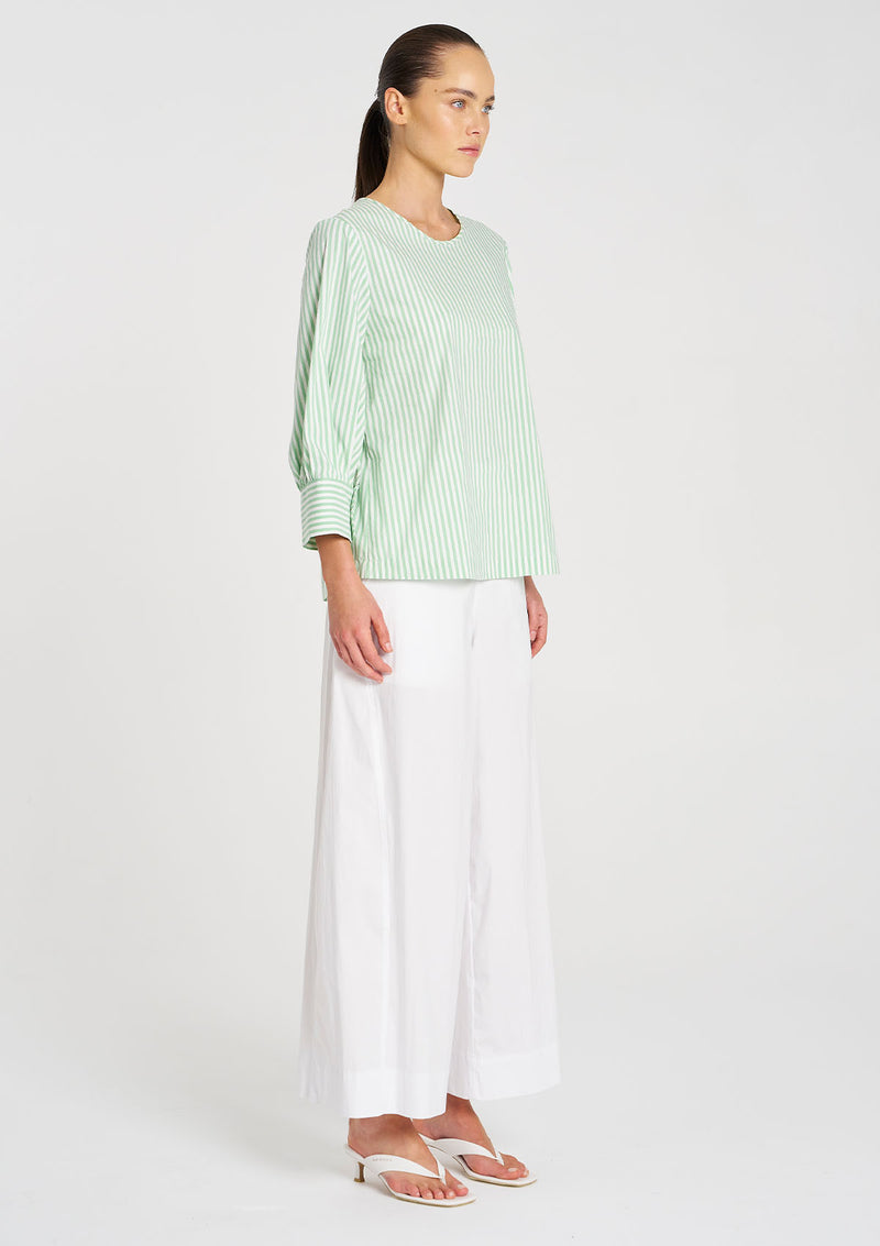 Mela Purdie Stripe Microprene Resort Top