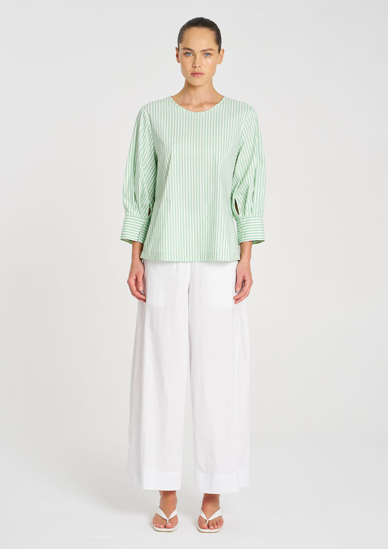 Mela Purdie Stripe Microprene Resort Top