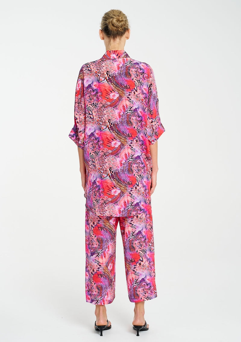 Mela Purdie Kaleidoscope Print SIlk Villa Overshirt