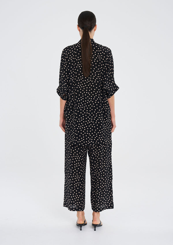 Mela Purdie Scattered Spot Silk Villa Overshirt