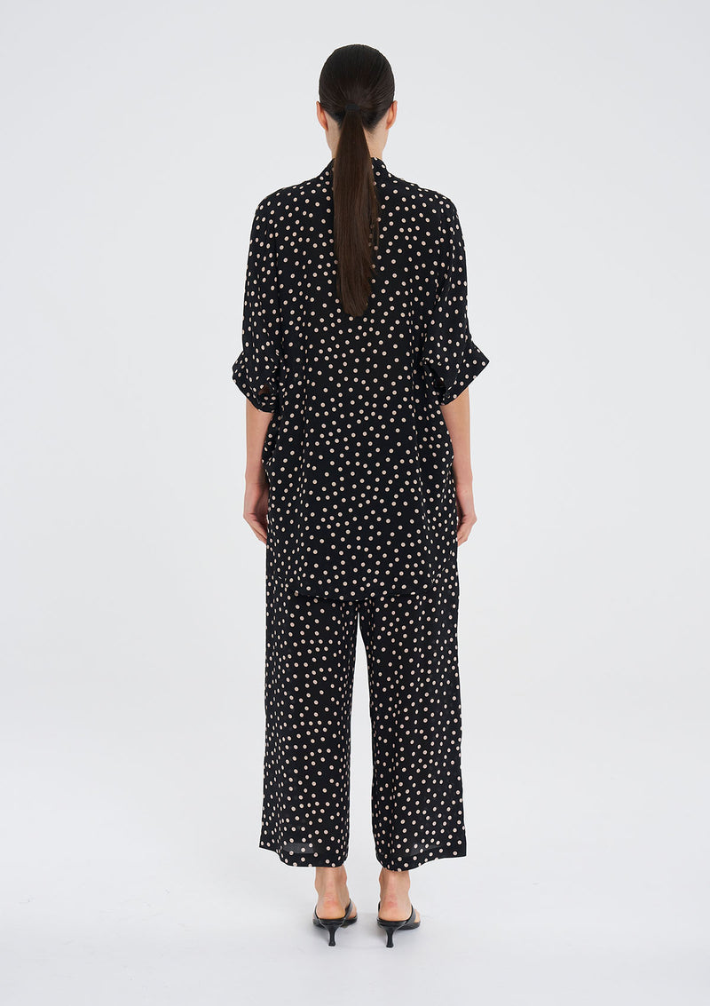 Mela Purdie Scattered Spot Silk Villa Overshirt