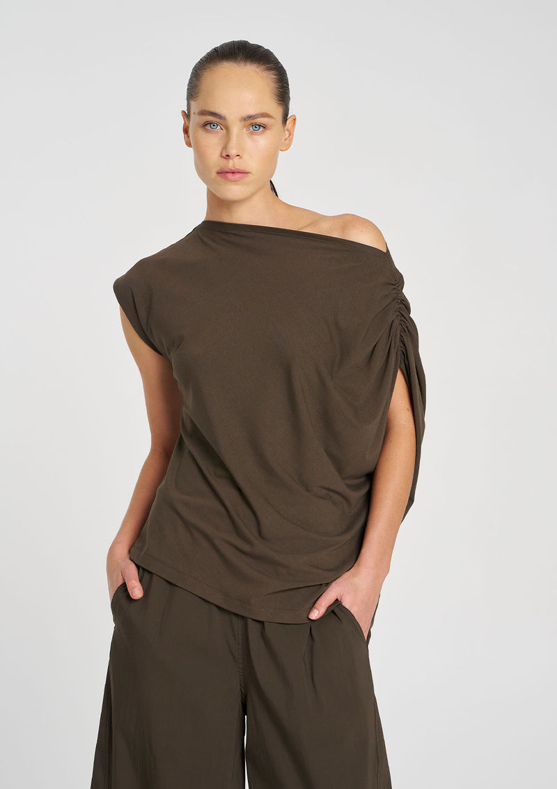 Mela Purdie Matte Jersey Drape Shell