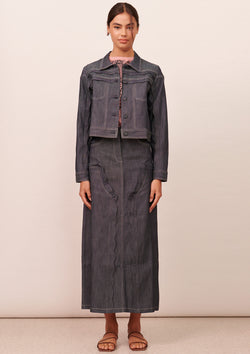 Apartment Clothing Thea Denim Maxi Skirt