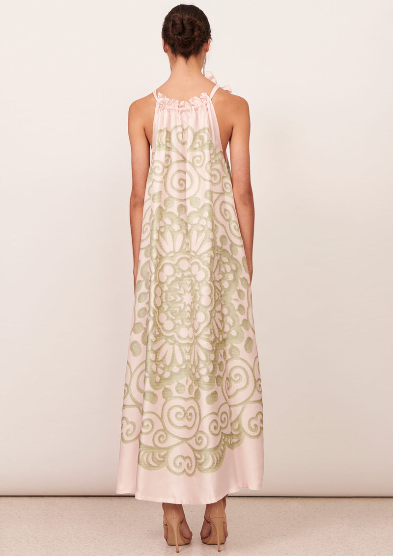 Apartment Clothing Coralie Silk Halter Maxi Dress