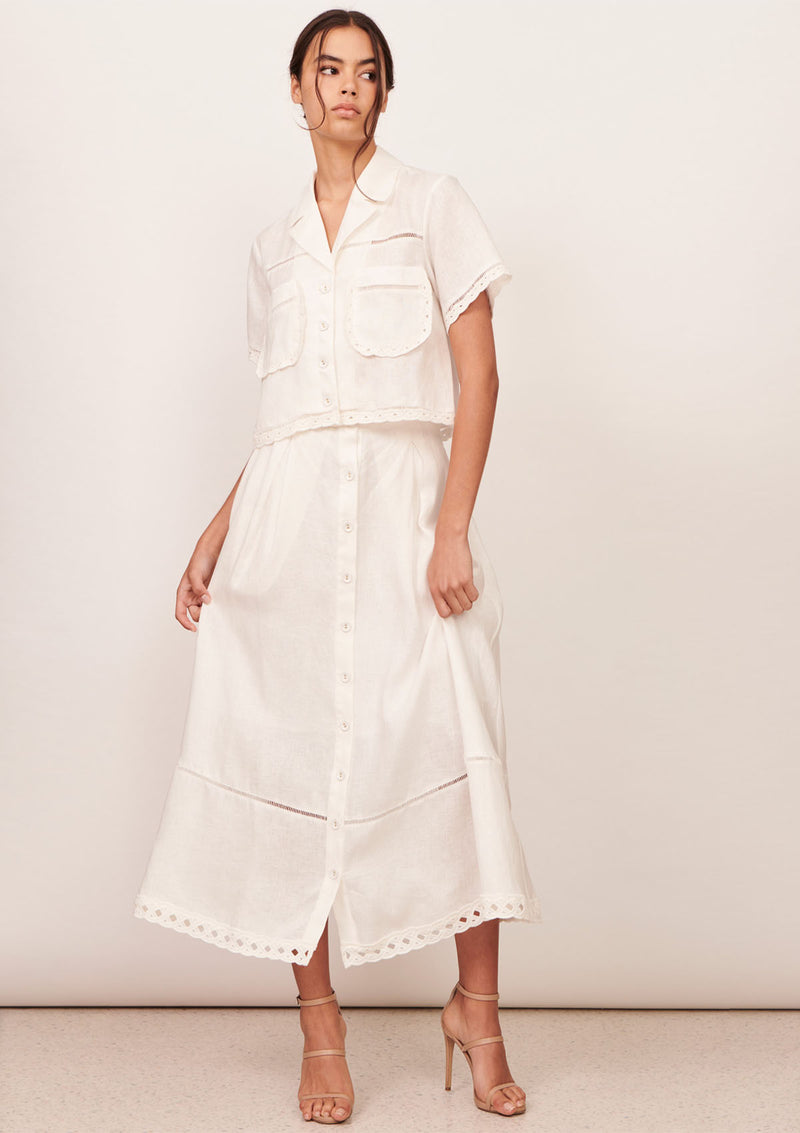 Apartment Clothing Elodie Linen Skirt