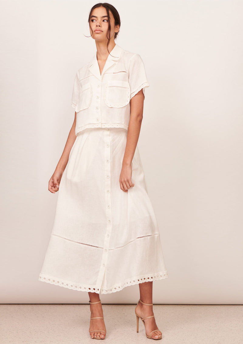 Apartment Clothing Elodie Linen Skirt