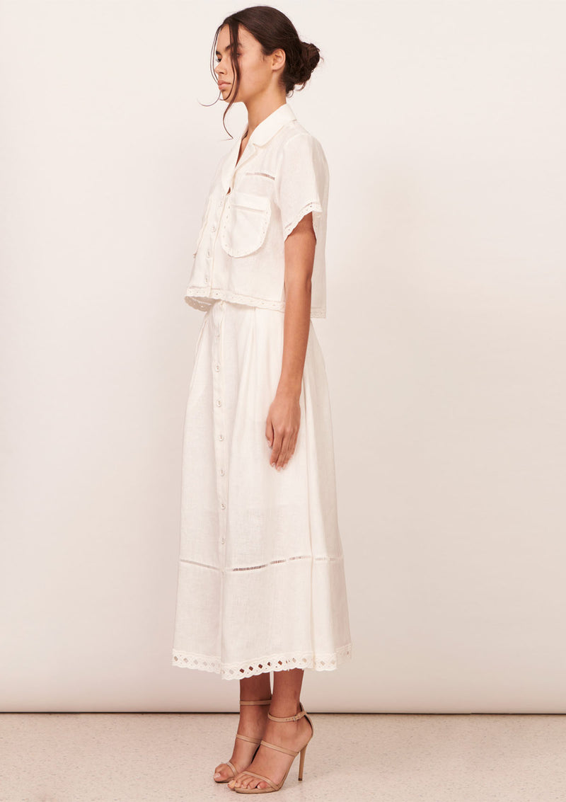 Apartment Clothing Elodie Linen Skirt