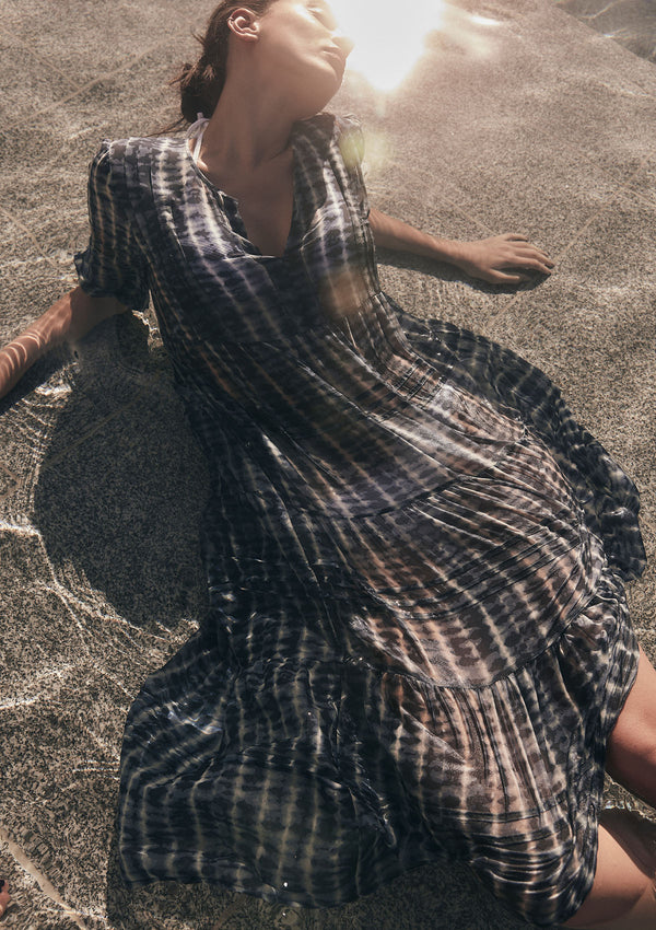 Caravan & Co Moonlight Wave Pintuck Dress