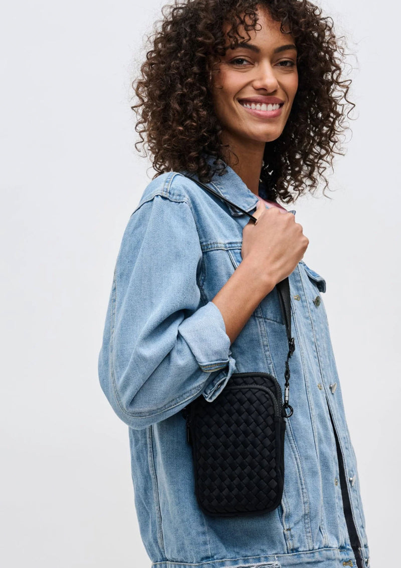 Sol & Solene Divide & Conquer Woven Cross Body Bag