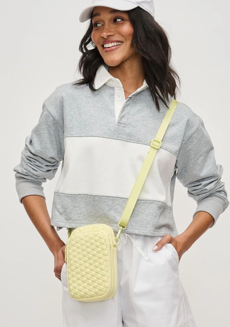 Sol & Solene Divide & Conquer Woven Cross Body Bag