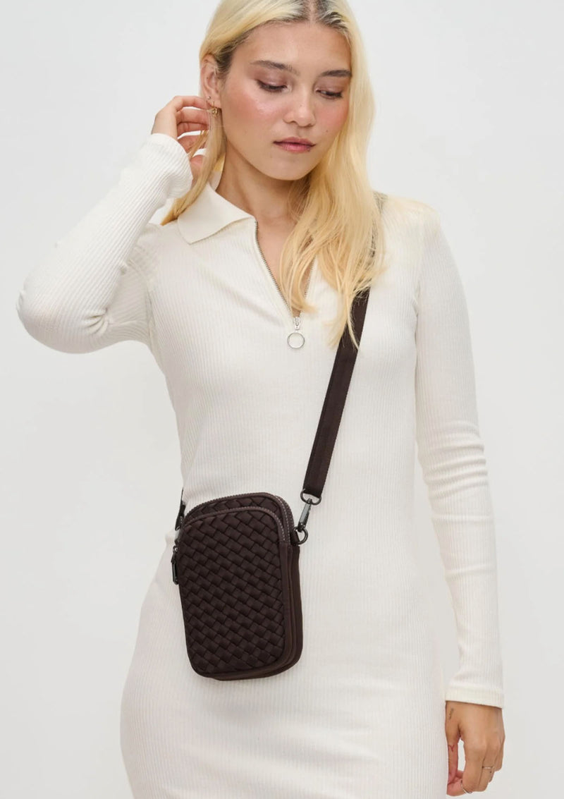 Sol & Solene Divide & Conquer Woven Cross Body Bag