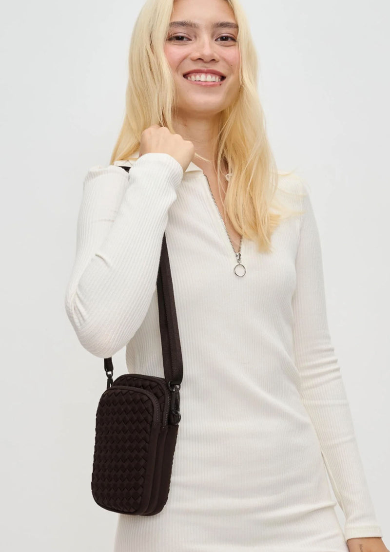 Sol & Solene Divide & Conquer Woven Cross Body Bag