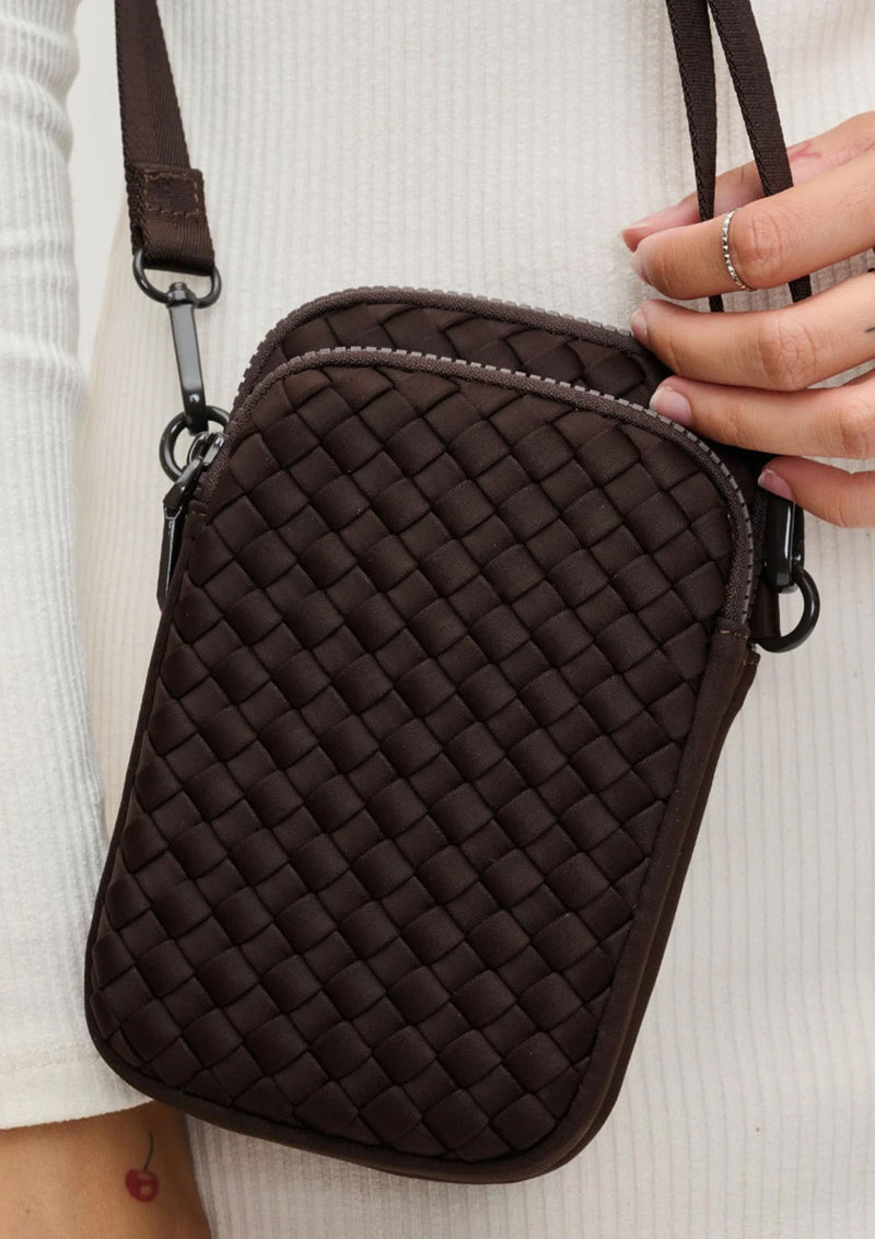 Sol & Solene Divide & Conquer Woven Cross Body Bag