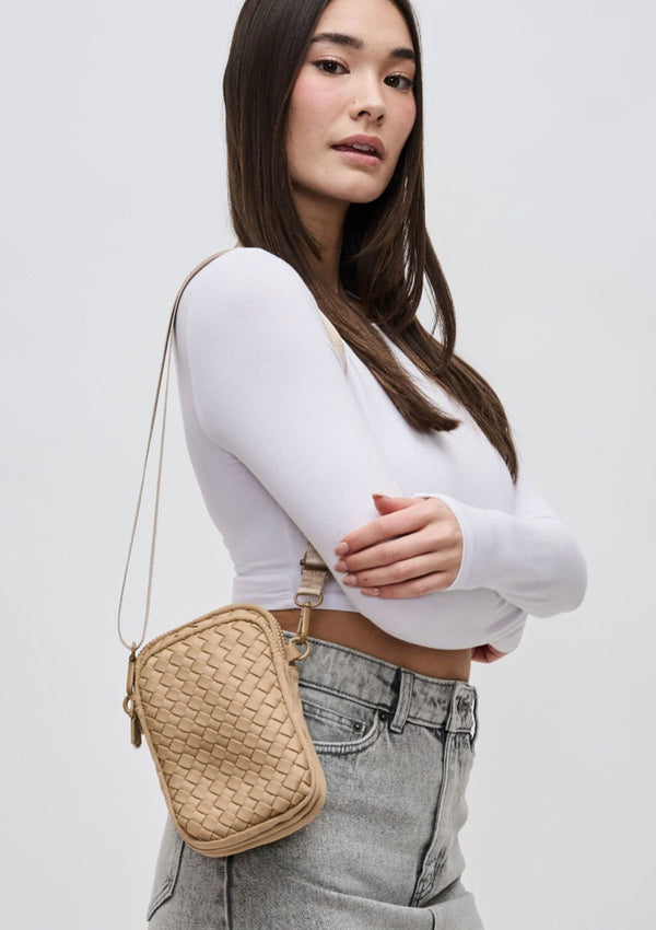 Sol & Solene Divide & Conquer Woven Cross Body Bag