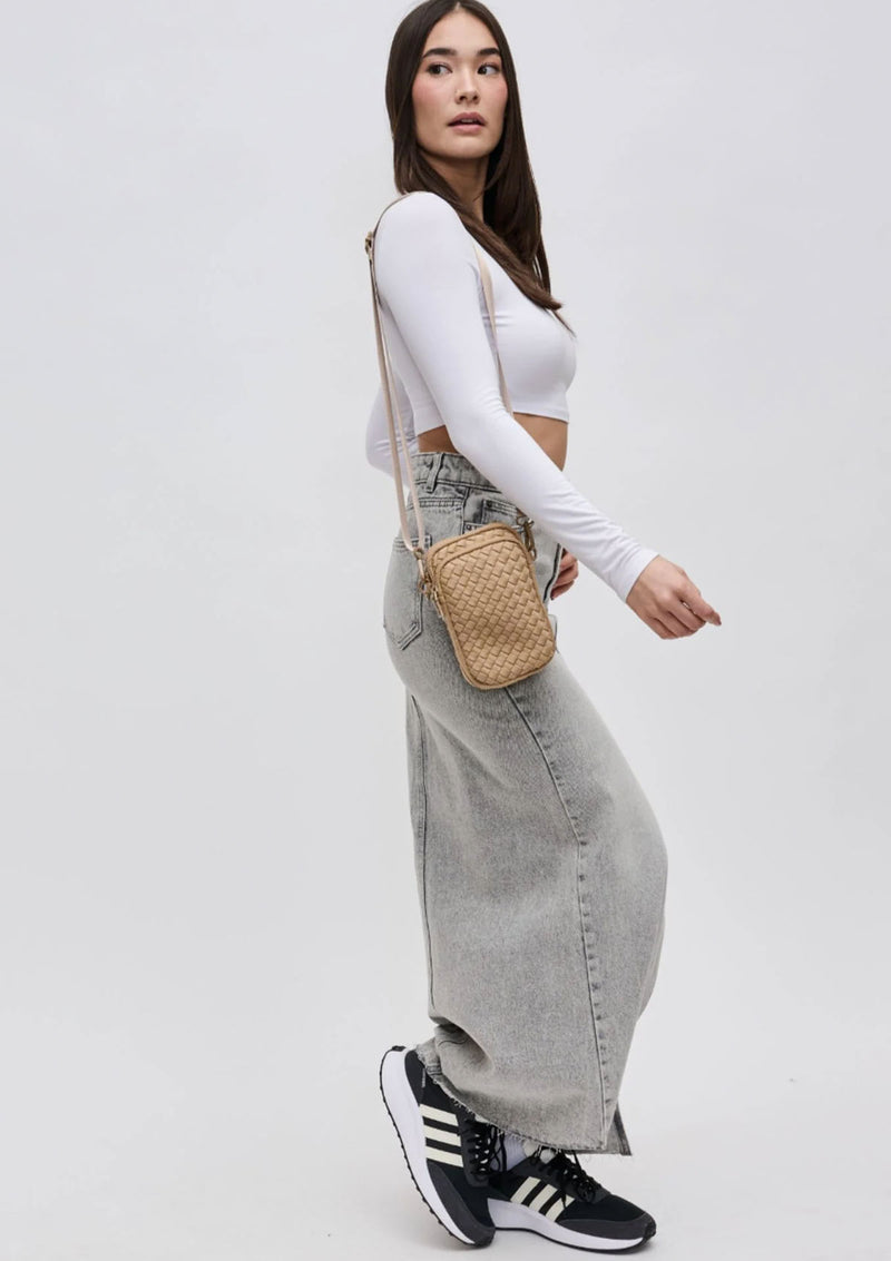 Sol & Solene Divide & Conquer Woven Cross Body Bag