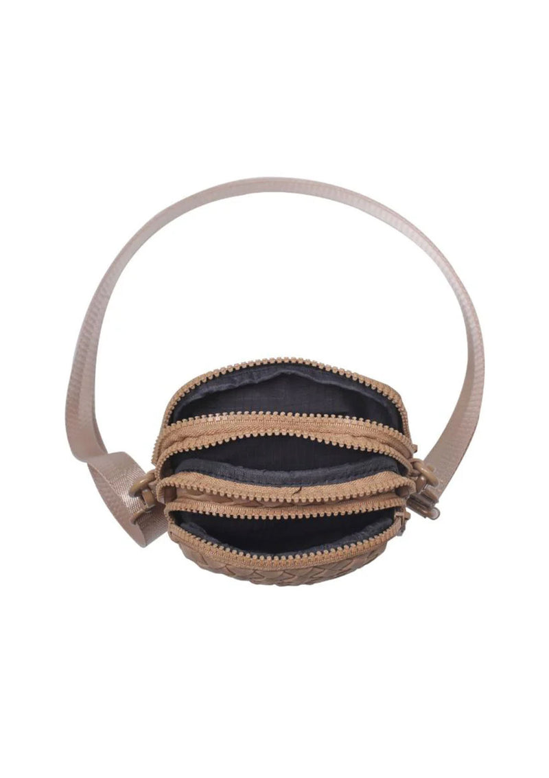 Sol & Solene Divide & Conquer Woven Cross Body Bag