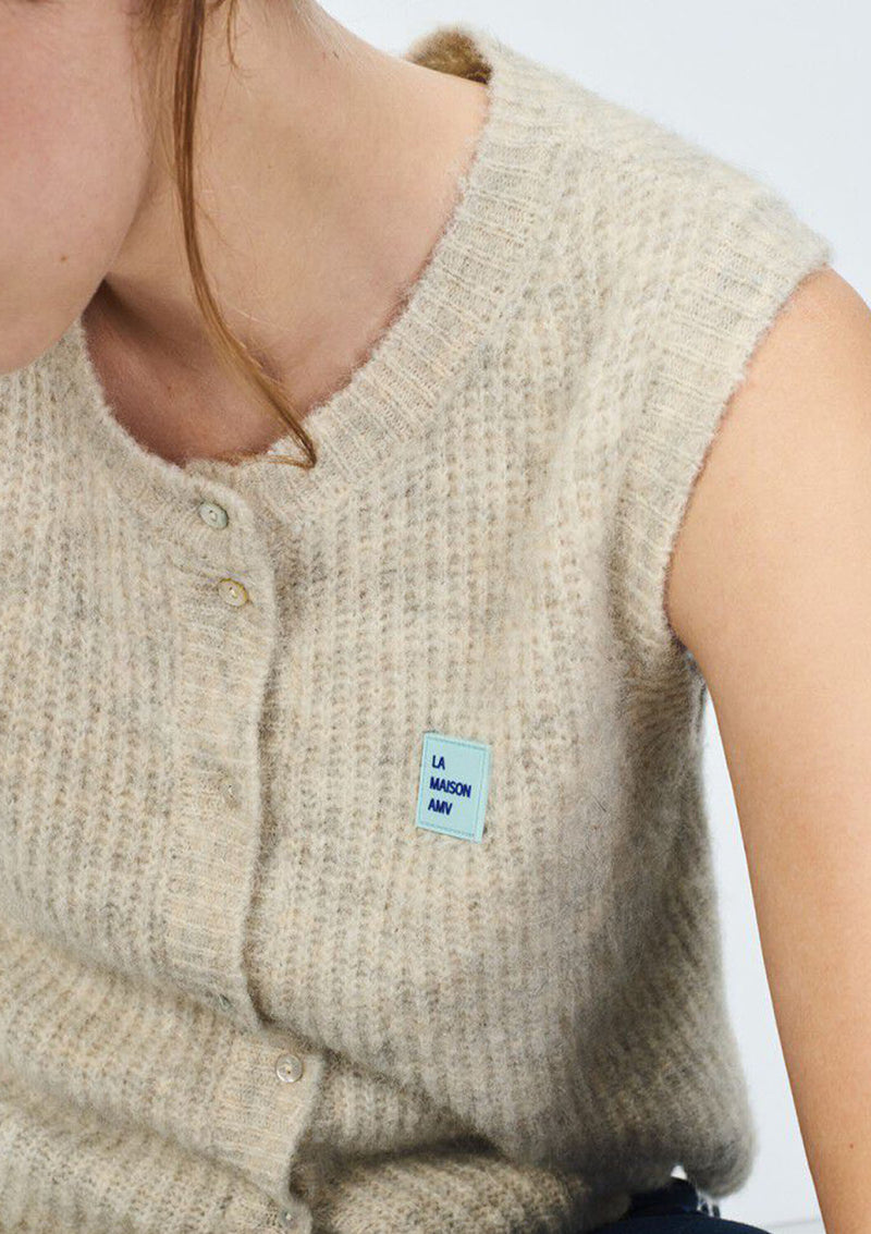 American Vintage East Sleeveless Cardigan