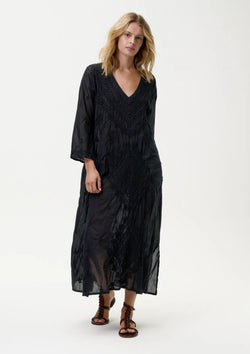 One Season Long Goa Embroidery Dress