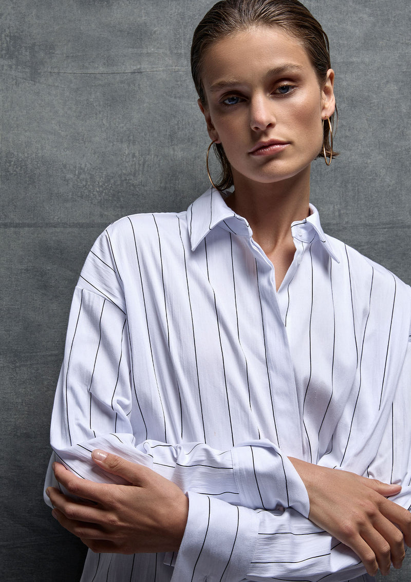 Mela Purdie Pin Popilene Relaxed Mid Shirt