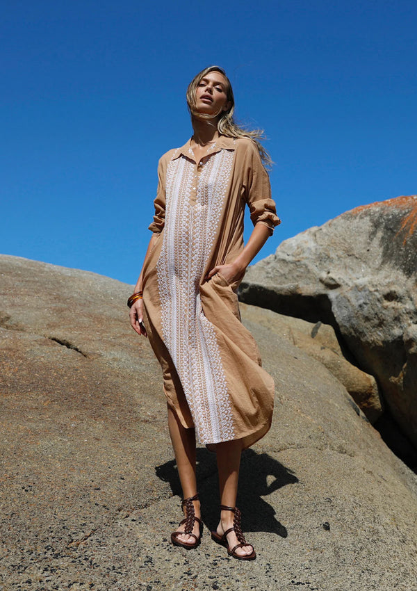 One Season Fes Gilli Embroidery Dress