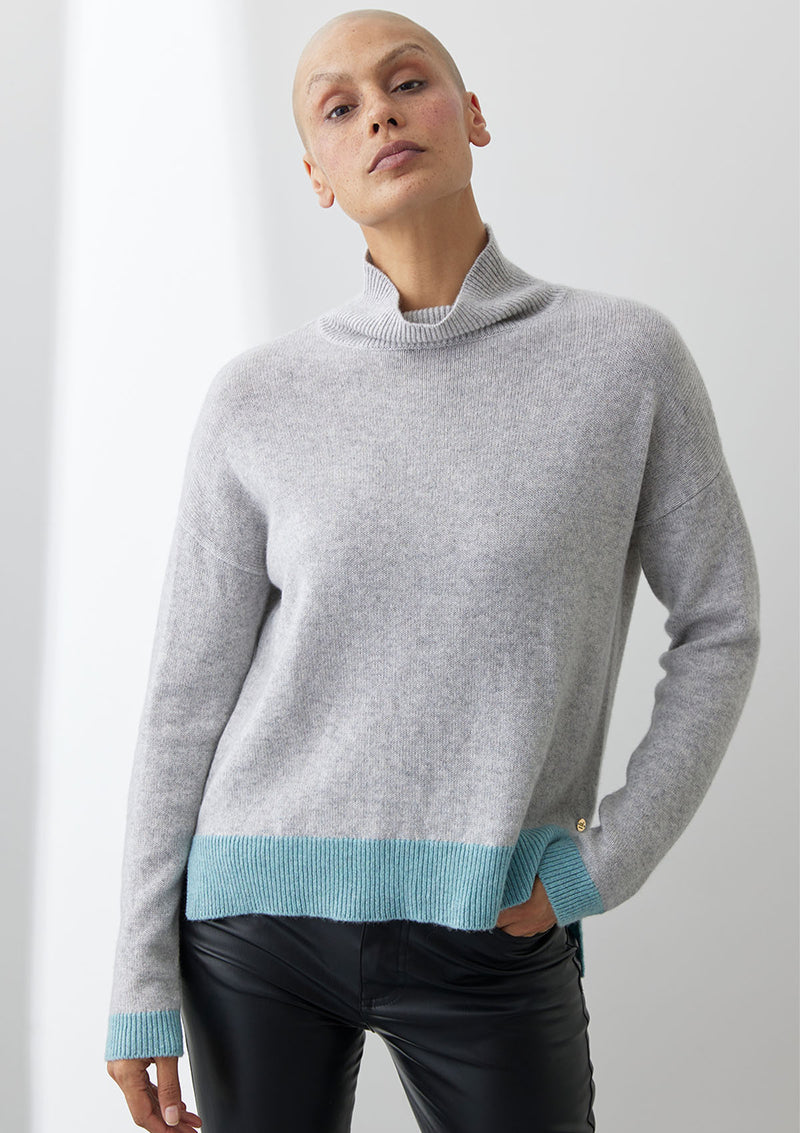 Mia Fratino Tessa Mock Neck