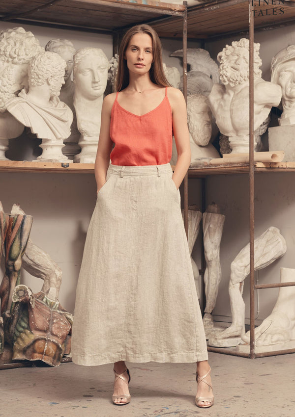 Linen Tales Gardenia Skirt