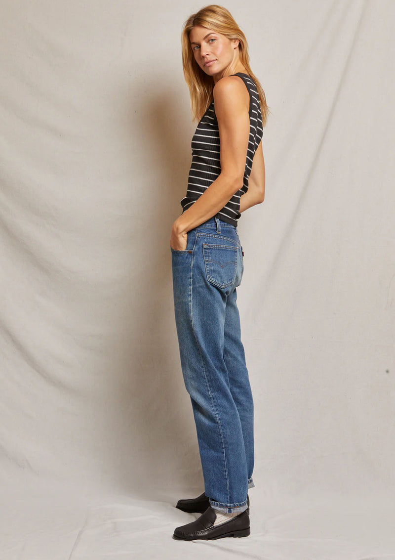Perfect White Tee Jordan Rib Stripe Tank