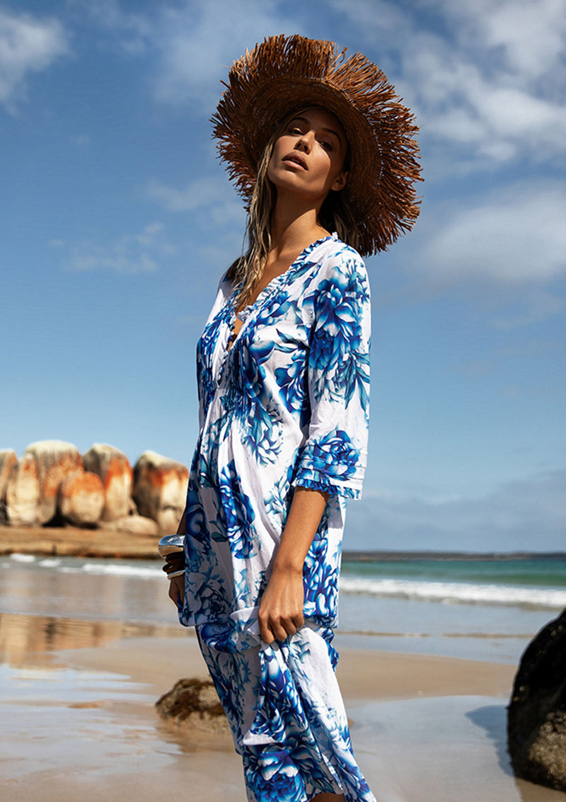 One Season Long Poppy Dress