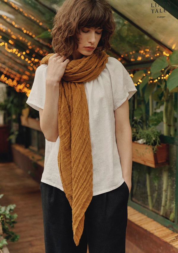 Linen Tales Lupine Scarf