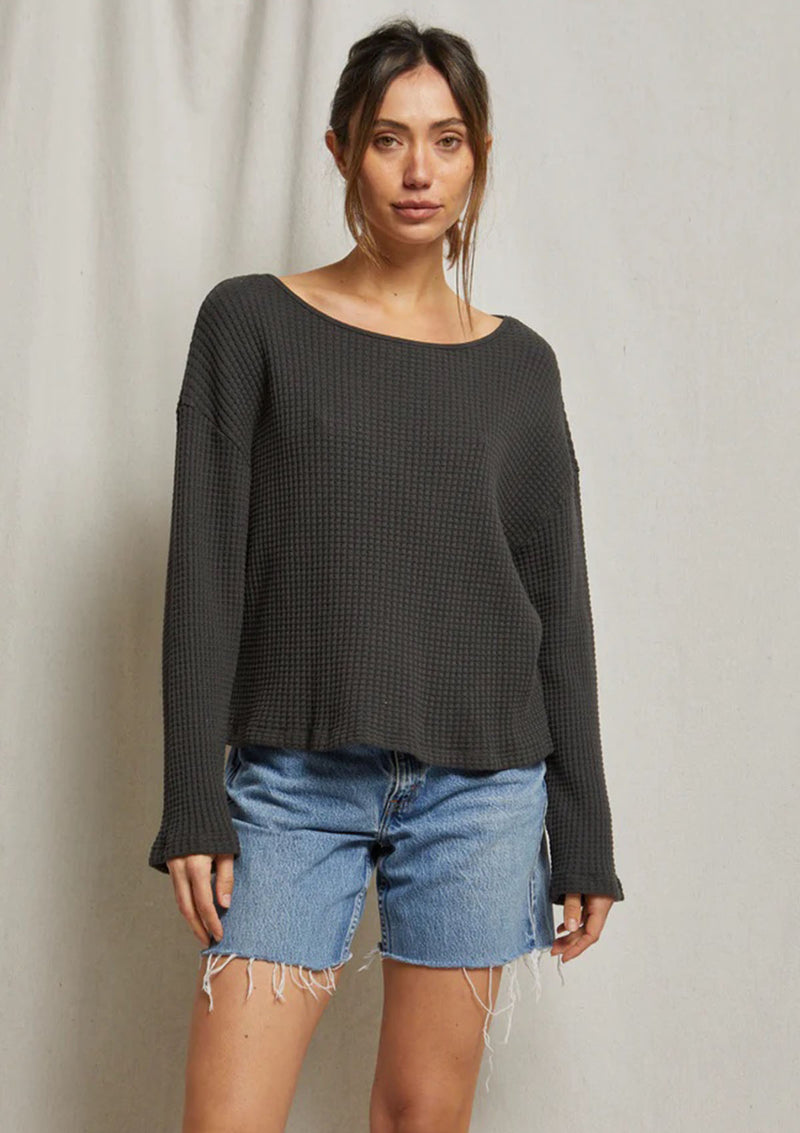 Perfect White Tee Luna Waffle Long Sleeve