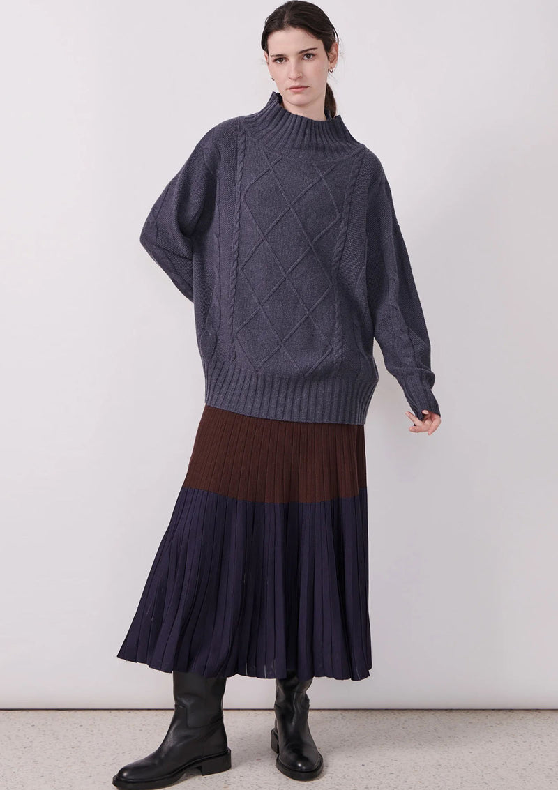 POL Clothing Sunrise Cable Knit