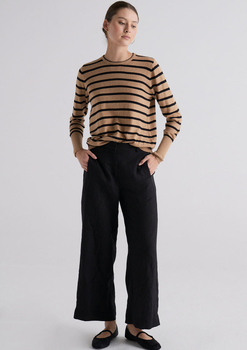 POL Clothing Willa Striped Knit