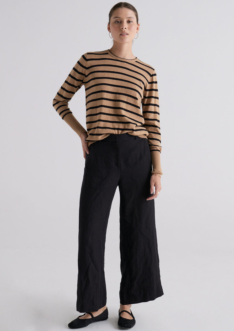 POL Clothing Willa Striped Knit