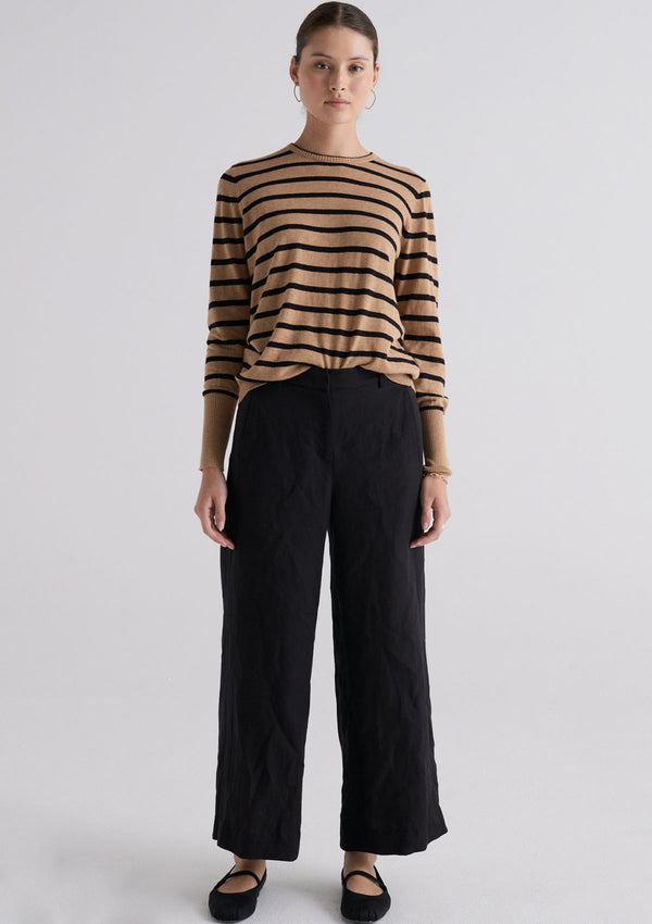 POL Clothing Willa Striped Knit