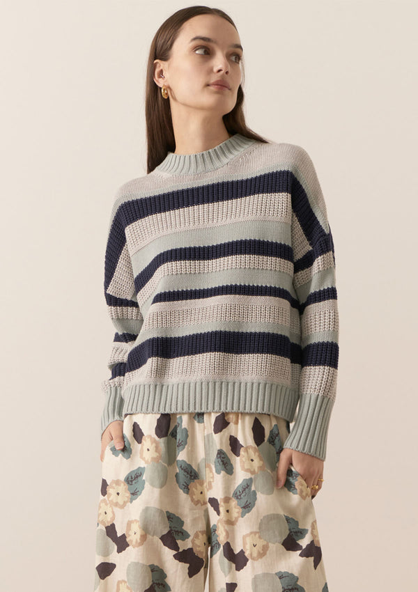 POL Clothing Lee Multistripe Knit