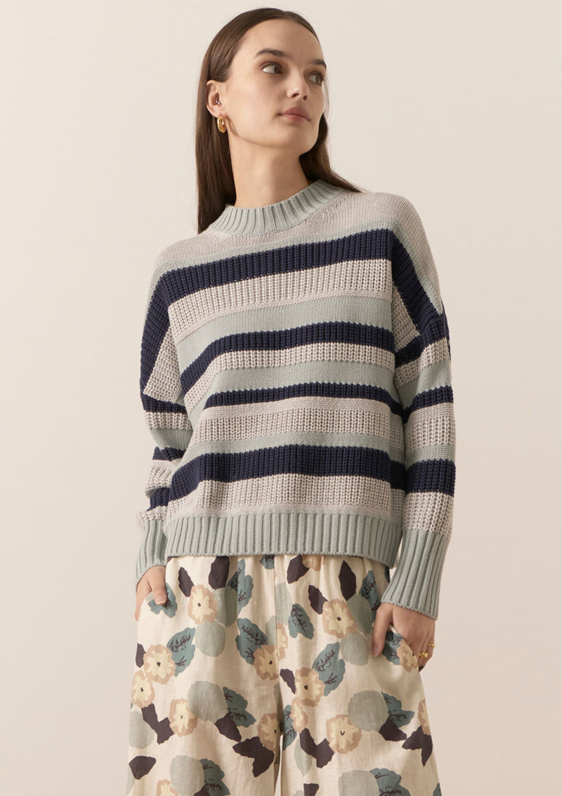 POL Clothing Lee Multistripe Knit