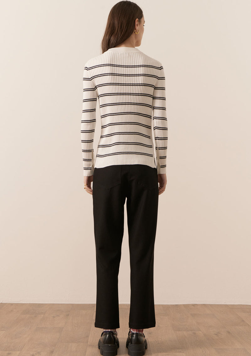 POL Clothing Scarlet Striped Knit