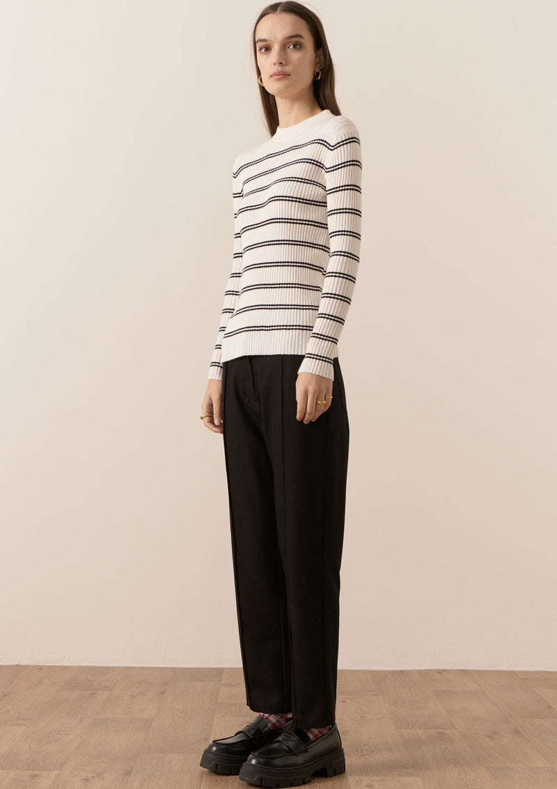 POL Clothing Scarlet Striped Knit