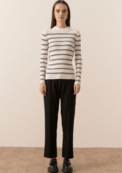 POL Clothing Scarlet Striped Knit