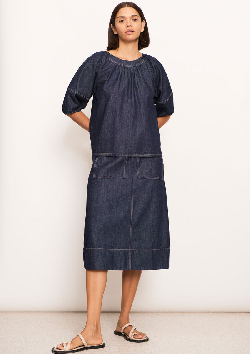 POL Clothing Raydel Denim Skirt